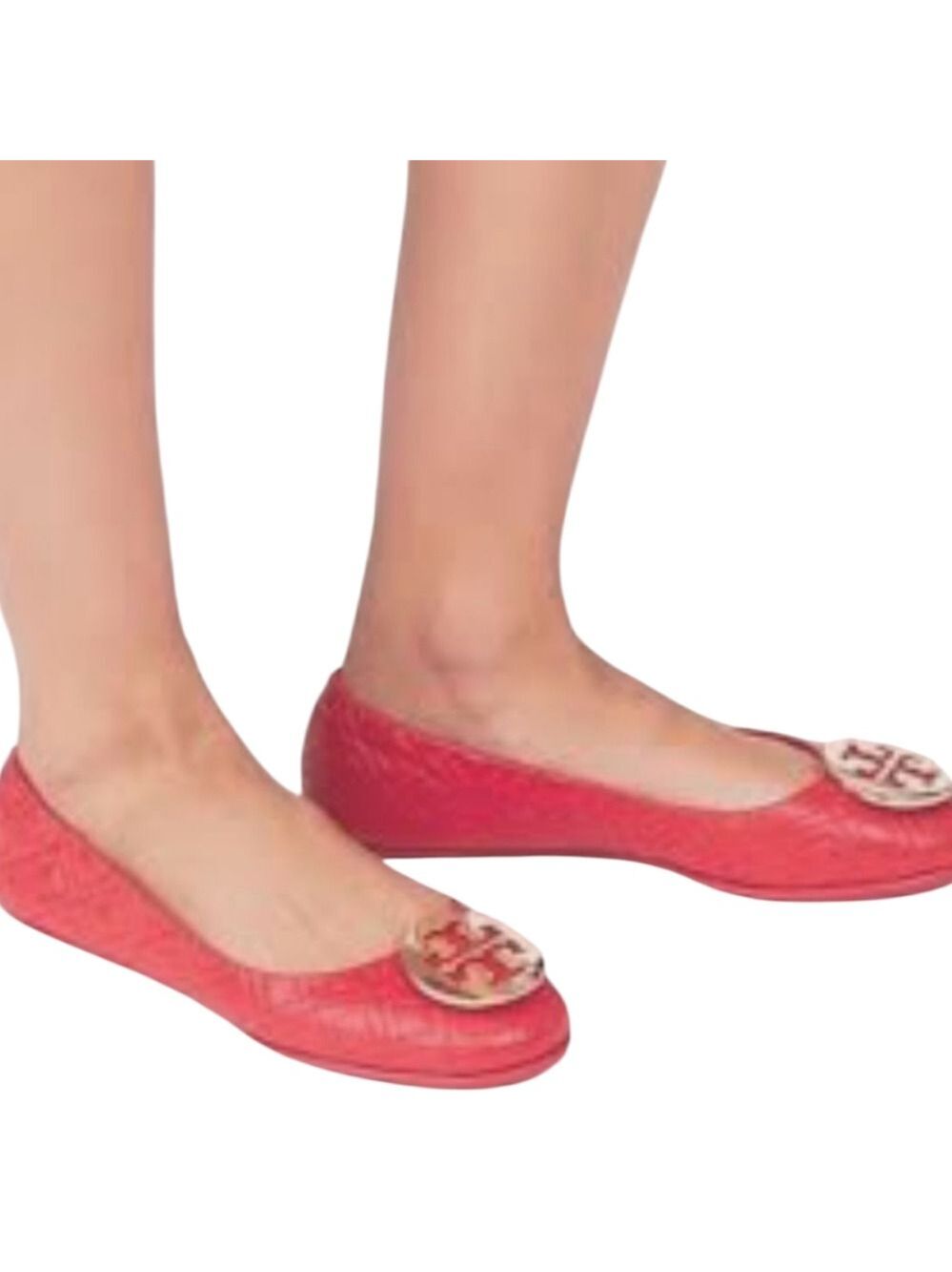 Tory Burch Quilted Minnie Nappa Leather Travel Ballet Flats